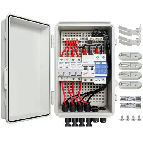 electrical combiner box|combiner box multiple solar panels.